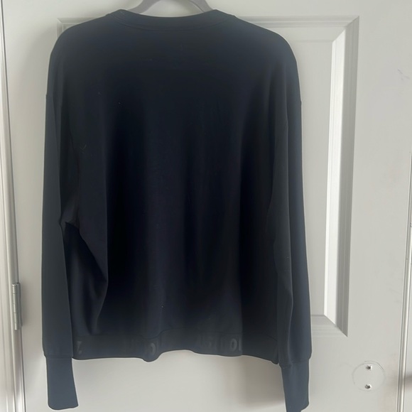 Nike Size Large Dri-Fit Black Pullover Sweatshirt Black - Picture 5 of 10